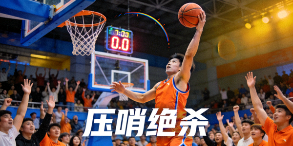 篮球比赛压哨绝杀镜头的视频缩略图